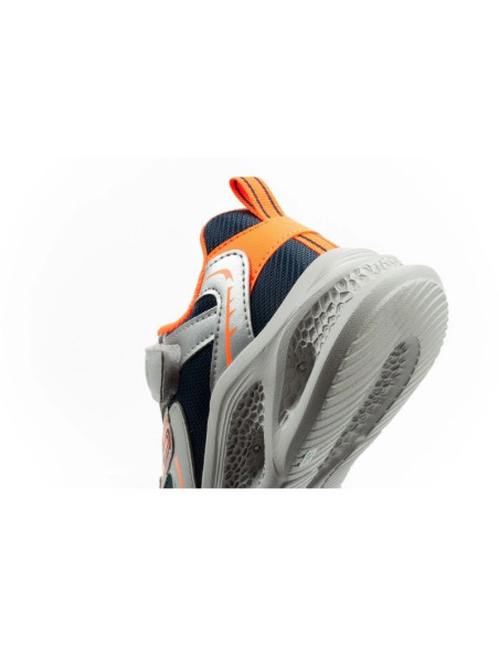 Skechers  buty sportowe dziecięce glow strider led dla chłopca srebrne