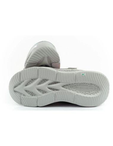 Skechers  buty sportowe dziecięce glow strider led dla chłopca srebrne