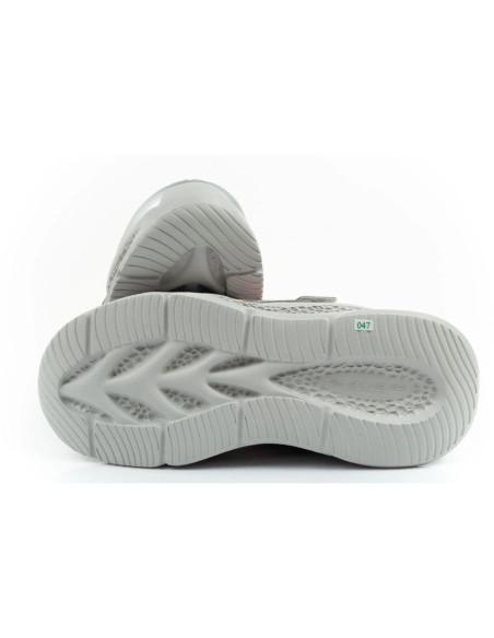 Skechers  buty sportowe dziecięce glow strider led dla chłopca srebrne