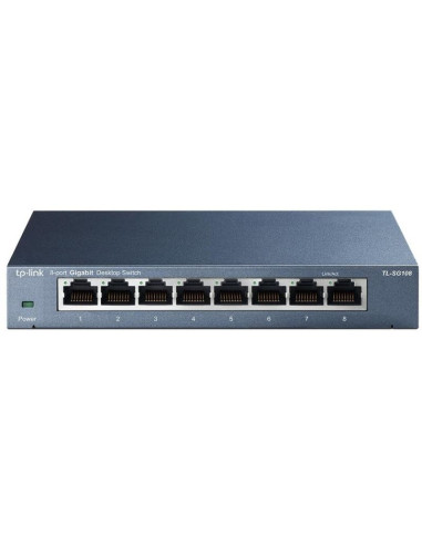 Tp-link tl-sg108 nie zarządzany gigabit ethernet (10/100/1000) czarny