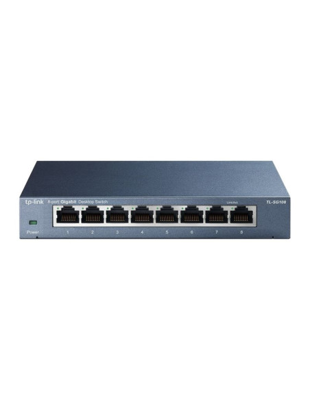 Tp-link tl-sg108 nie zarządzany gigabit ethernet (10/100/1000) czarny