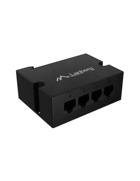 Lanberg switch poe extender 1xin 3xout 1gb ethernet din rail 90w