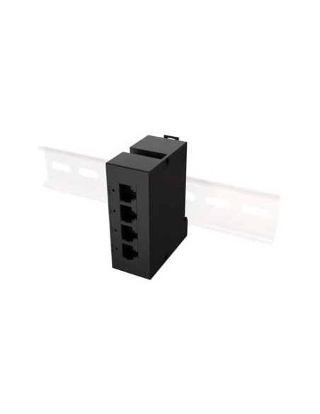 Lanberg switch poe extender 1xin 3xout 1gb ethernet din rail 90w