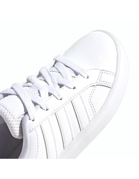 Buty sportowe adidas vs pace 2.0 k skóra ekologiczna białe (ie3468)