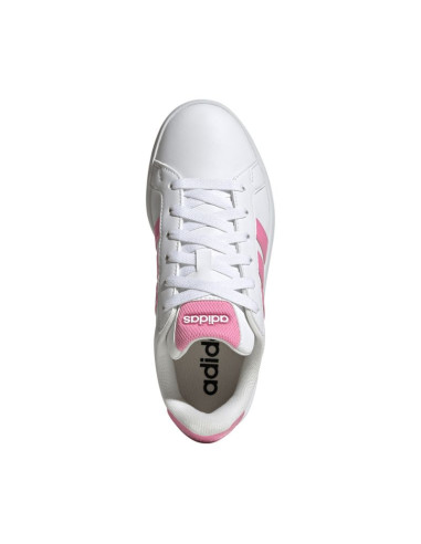 Buty dla dzieci adidas grand court 3.0 biało-różowe hp3528