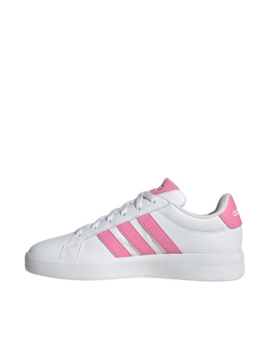 Buty dla dzieci adidas grand court 3.0 biało-różowe hp3528