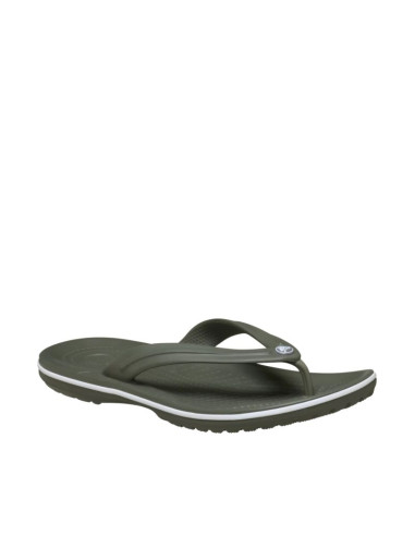 Klapki crocs crocband flip oliwkowe 11033 3j5