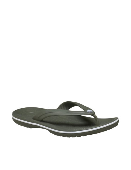 Klapki crocs crocband flip oliwkowe 11033 3j5