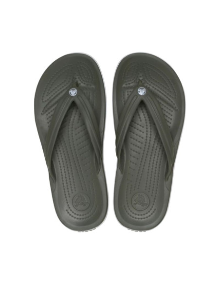 Klapki crocs crocband flip oliwkowe 11033 3j5