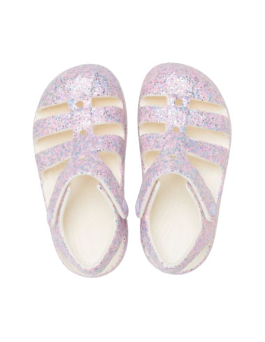Sandały dla dzieci crocs classic glitter fismerman różowe 212644 0wv