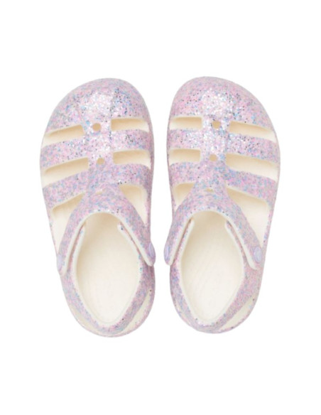 Sandały dla dzieci crocs classic glitter fismerman różowe 212644 0wv