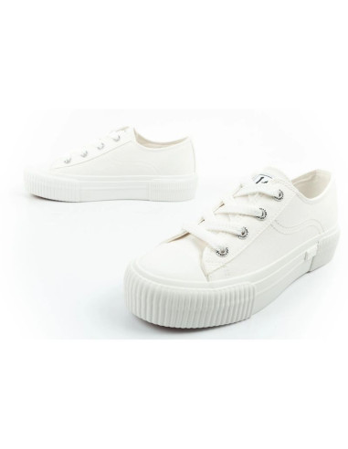 Lee buty damskie sportowe isla trampki białe platforma wygodne