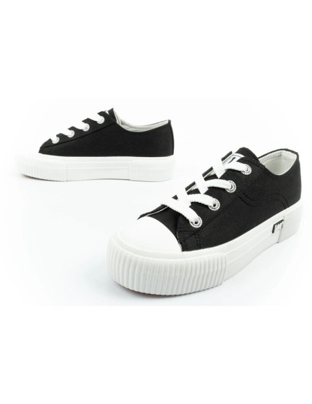 Lee buty damskie sportowe isla trampki czarne platforma wygodne