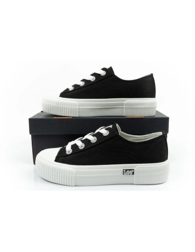 Lee buty damskie sportowe isla trampki czarne platforma wygodne