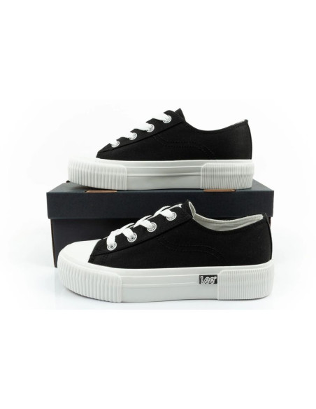 Lee buty damskie sportowe isla trampki czarne platforma wygodne