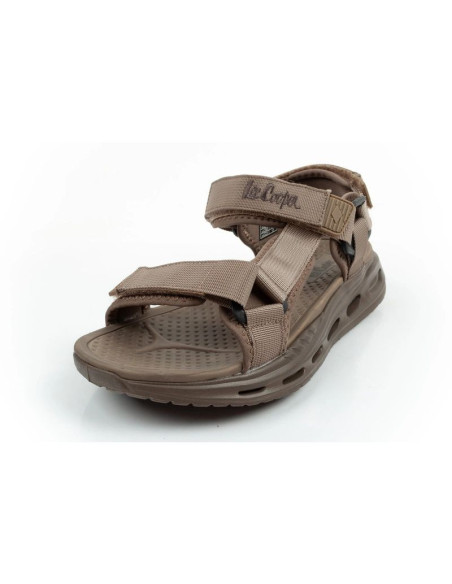Lee cooper buty męskie sandały na rzepy na lato na plażę lekkie zielone