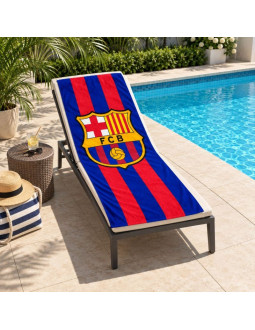 Fc barcelona ręcznik plażowy 100x180 cm bawełna 118570 2