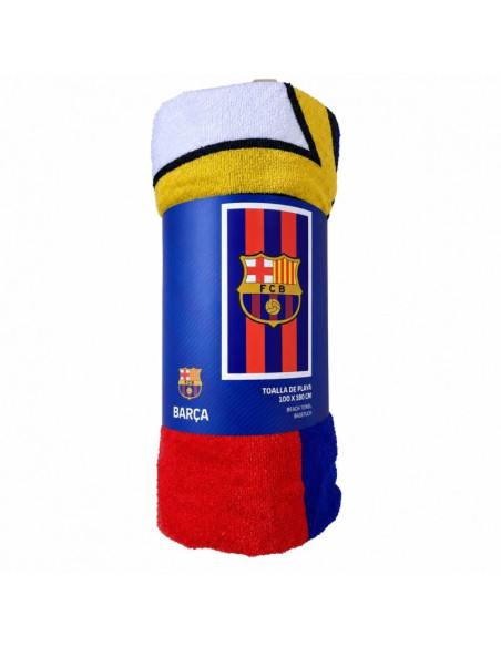 Fc barcelona ręcznik plażowy 100x180 cm bawełna 118570