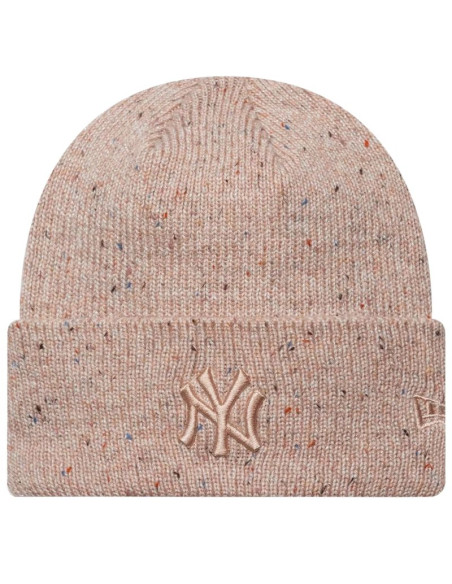 New era wmns glitter beanie new york yankees hat 60691293 beżowe one size
