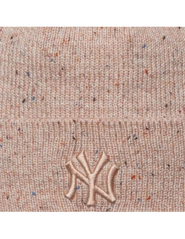 New era wmns glitter beanie new york yankees hat 60691293 beżowe one size