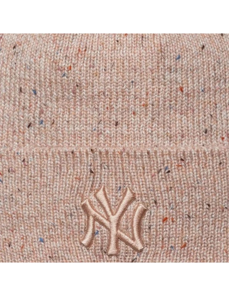 New era wmns glitter beanie new york yankees hat 60691293 beżowe one size
