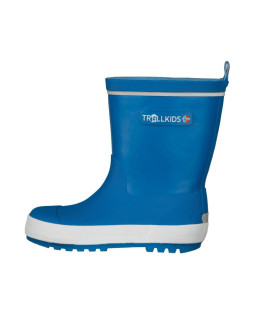 Kalosze dziecięce dla chłopca/dziewczynki trollkids kids lysefjord rubber boots glow blue (471-168)