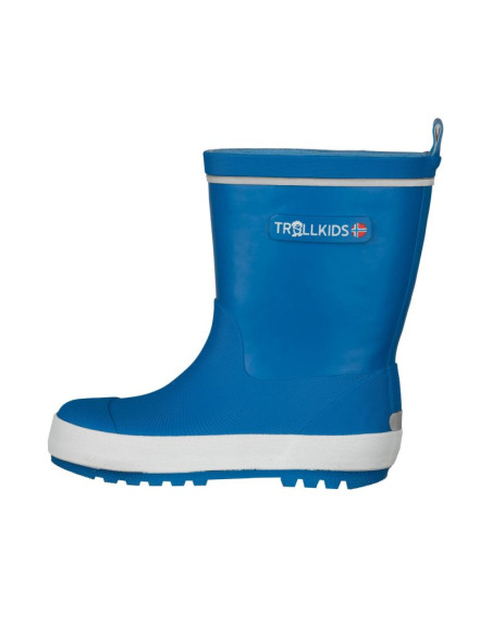 Kalosze dziecięce dla chłopca/dziewczynki trollkids kids lysefjord rubber boots glow blue (471-168)