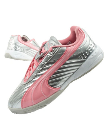 Puma buty sportowe sneakersy młodzieżowe v-s2 goalgetter modne srebrne