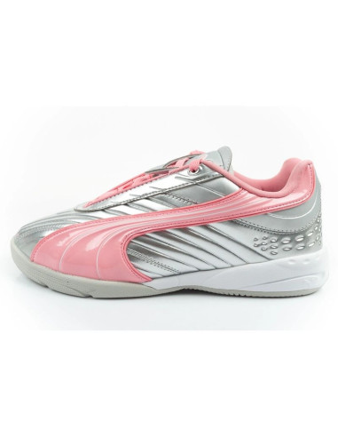 Puma buty sportowe sneakersy młodzieżowe v-s2 goalgetter modne srebrne