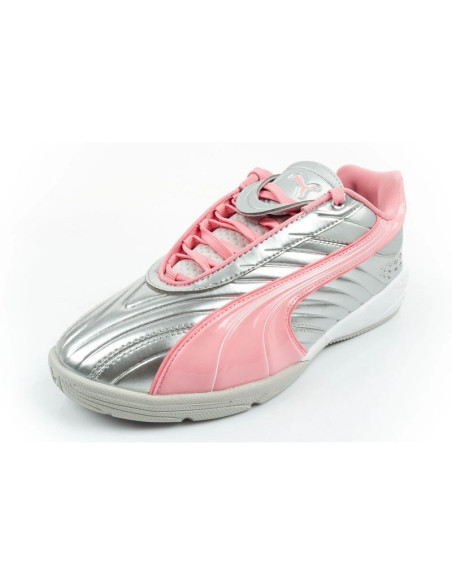 Puma buty sportowe sneakersy młodzieżowe v-s2 goalgetter modne srebrne