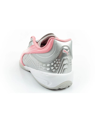 Puma buty sportowe sneakersy młodzieżowe v-s2 goalgetter modne srebrne