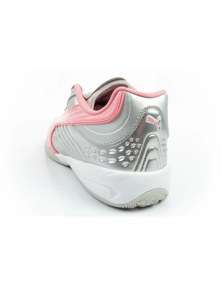Puma buty sportowe sneakersy młodzieżowe v-s2 goalgetter modne srebrne