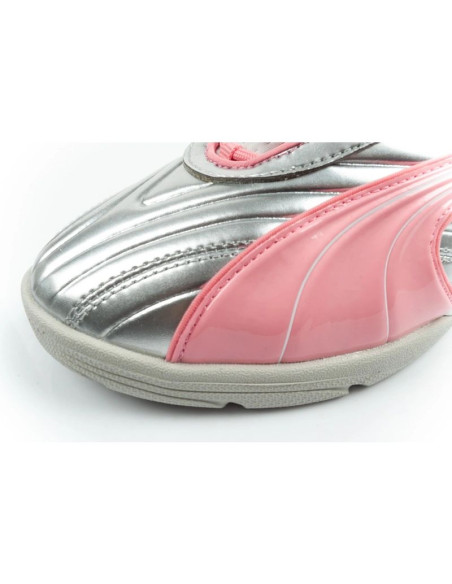 Puma buty sportowe sneakersy młodzieżowe v-s2 goalgetter modne srebrne