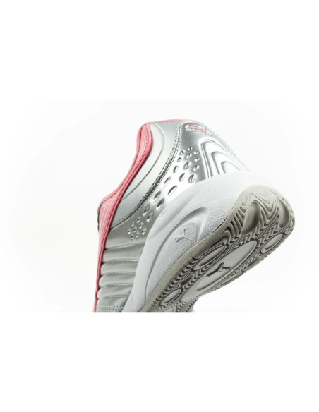 Puma buty sportowe sneakersy młodzieżowe v-s2 goalgetter modne srebrne