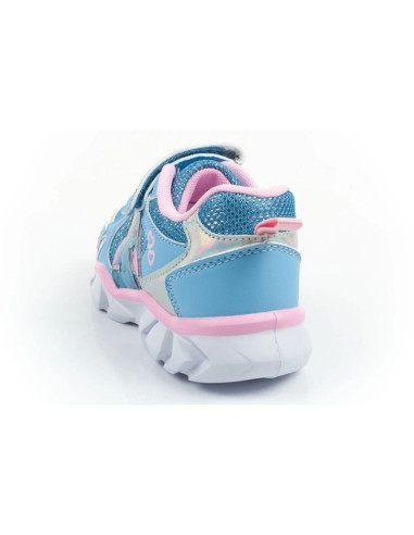 Leomil buty sportowe dziecięce sneakersy stitch lekkie na rzep led niebieskie