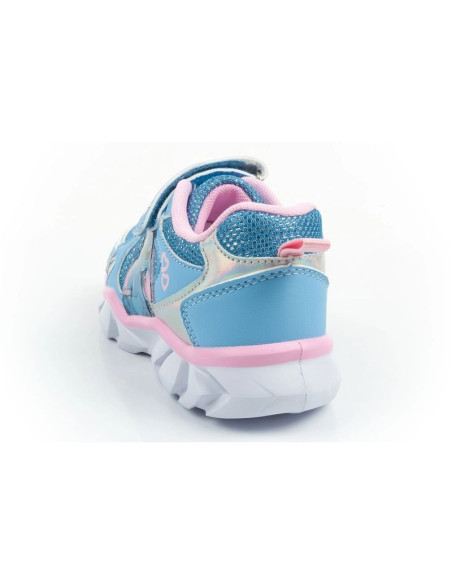 Leomil buty sportowe dziecięce sneakersy stitch lekkie na rzep led niebieskie