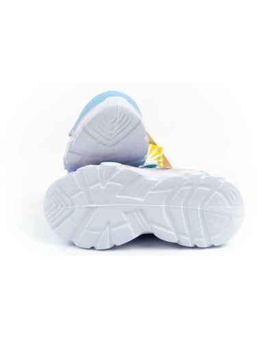 Leomil buty sportowe dziecięce sneakersy stitch lekkie na rzep led niebieskie