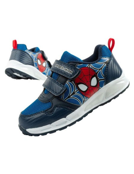 Leomil buty sportowe dziecięce sneakersy spiderman lekkie na rzep czarne niebieskie