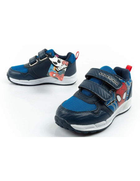 Leomil buty sportowe dziecięce sneakersy spiderman lekkie na rzep czarne niebieskie