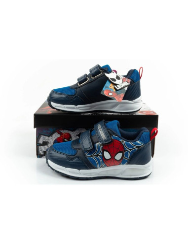 Leomil buty sportowe dziecięce sneakersy spiderman lekkie na rzep czarne niebieskie