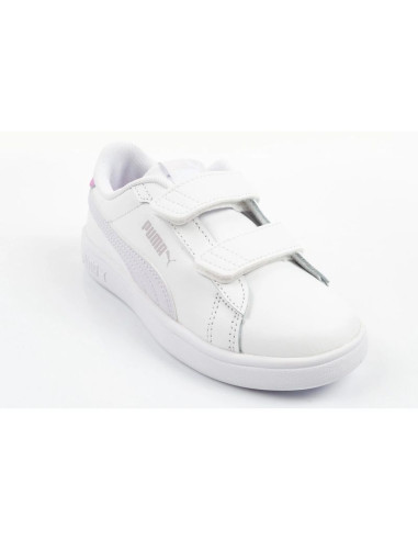 Puma buty sportowe dziecięce smash 3.0 sneakersy białe skórzane modne