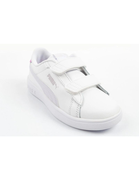 Puma buty sportowe dziecięce smash 3.0 sneakersy białe skórzane modne