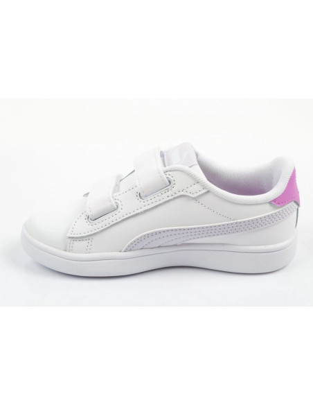 Puma buty sportowe dziecięce smash 3.0 sneakersy białe skórzane modne