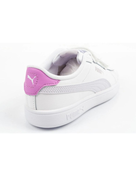 Puma buty sportowe dziecięce smash 3.0 sneakersy białe skórzane modne