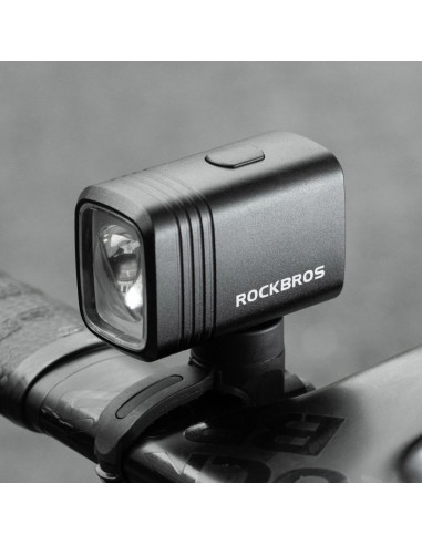 Lampka rowerowa rockbros m6 1000 lm przednia akumulatorowa 2800 mah - czarna