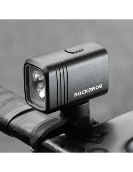 Lampka rowerowa rockbros m6 1000 lm przednia akumulatorowa 2800 mah - czarna