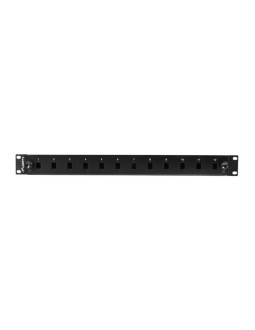 Lanberg fop1-12ss-ldb panel krosowniczy 1u 2