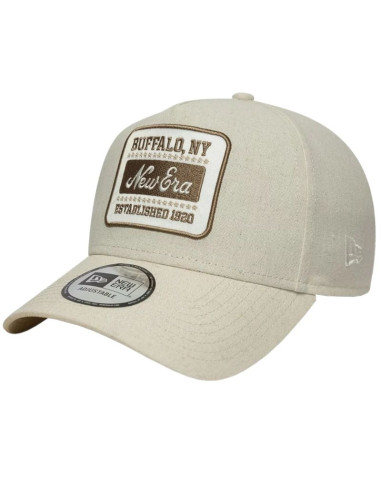 New era patch line cream 9forty e-frame adjustable cap 60667679 beżowe osfm