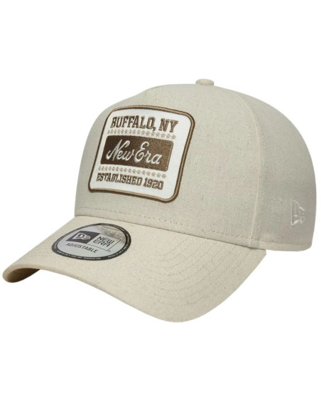 New era patch line cream 9forty e-frame adjustable cap 60667679 beżowe osfm