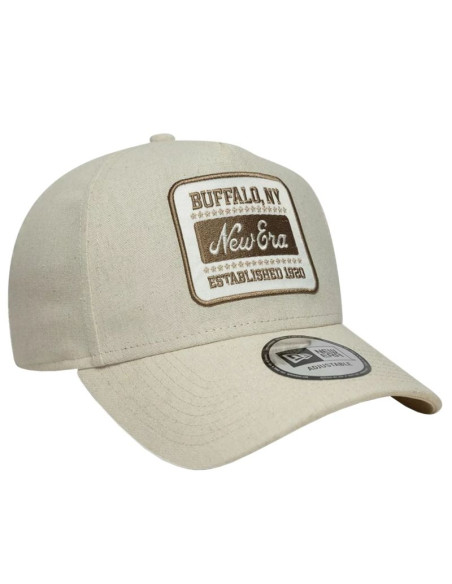 New era patch line cream 9forty e-frame adjustable cap 60667679 beżowe osfm